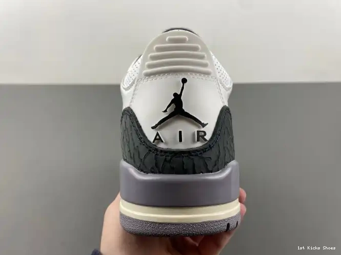 1st Kicks Shoes CT8532-106 Grey 3 Air Cement Jordan 0617